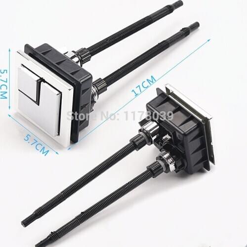 5.7X5.7cm Square toilet dual push button,double push button toilet flush,toilet water tank ceramics cover push button,J17346