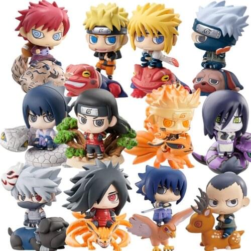 Anime Characters Uzumaki Naruto Shippuden Flag Mu Kakashi Toad Action Humanoid Boxed Model Toy Doll Childrens Gift Collection