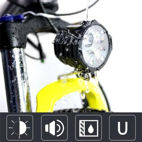 Electric bicycle light with Horn Electric Bicycle Light with Horn Waterproof High Quality Headlight Horn Set Front Headlight
