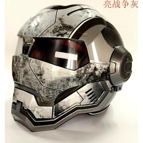 Hong Kong personalized motorcycle helmet iron man helmet retro full helmet uncovered helmet protective helmet