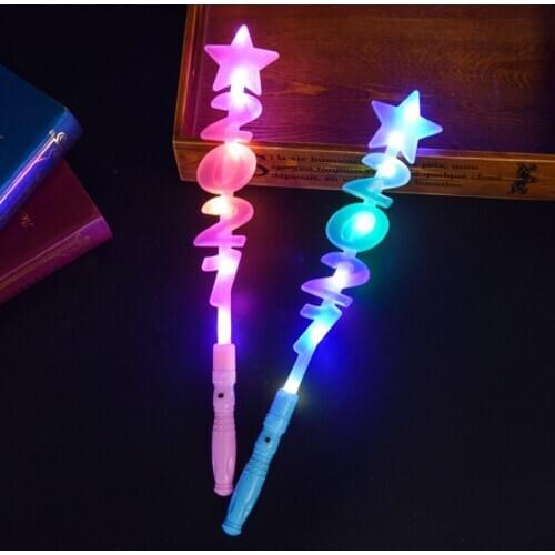 New luminous 2021 stick flash led starry sky stick small gift stall supply toys wholesale