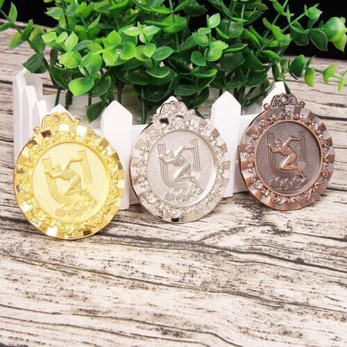 New Fashion Gold Silver Bronze Basketball Medals Customized Metal Medals Match Championship Sports Athletic Medals 65mm Diameter