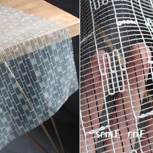 Original mesh tulle Fabric Pinstripe Hollow out DIY perspective Stage clothes Dress Designer Fabric 50x140cm