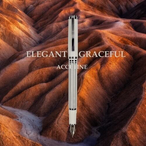 772High quality Korean luxury fountain pen for writing metal ink pens for school & office supplies gift stationery