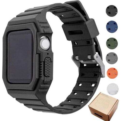 Newest Sport Strap for Apple Watch band 44mm 42mm Accessorie Soft silicone Transparent Bracelet IWatch Series 6 SE 5 4 38mm 40mm