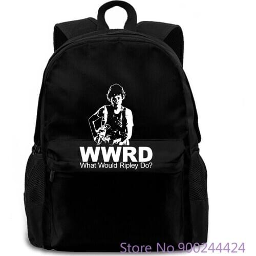 Ellen Ripley WWRD What Would Ripley Do Hip Hop women men backpack laptop travel school adult student