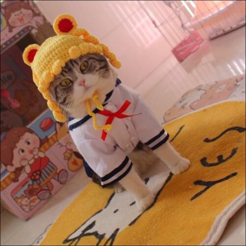 High School Uniform Cat Clothes cat Dress Cat Costume pet