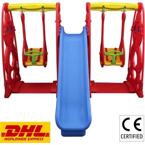 Outdoor Toys for Kids Children Playground Slide and Swings Set Play Toys 1-4 age CE CERTIFIED FAST DELIVERY with DHL EXPRESS
