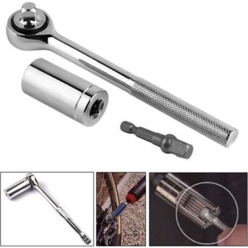 Car Universal Ratchet Sleeve 7-19mm Power Drill Adapter Torque Wrench Socket Wrench Car Hand Tools