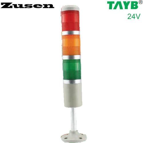 Zusen NEW 24v red yellow and green color led 50mm signal tower light with three layer