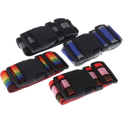 1pcs Adjustable Travel Suitcase Nylon Lock Buckle Strap Baggage Belts Luggage Strap Cross Belt Packing Camping Bag Accessories