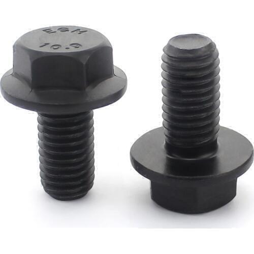 10.9 Hexagonal Flange Bolts Flange Screws Hexagonal Belt Pad M14*35/40/45/50