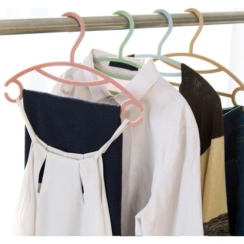 10x Kids Hangers PP Plastic Coat Trousers Hangers for Kids Infant Toddler