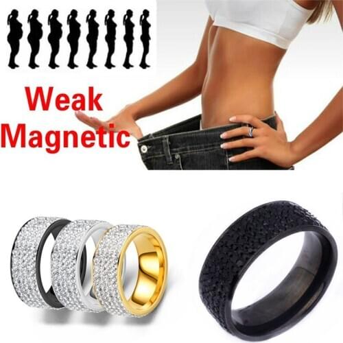 2020 Fashion Jewelry Magnetic Therapy Healthcare Hand String Slimming Healthy Stimulating Acupoints Gallstone Weight Loss Ring
