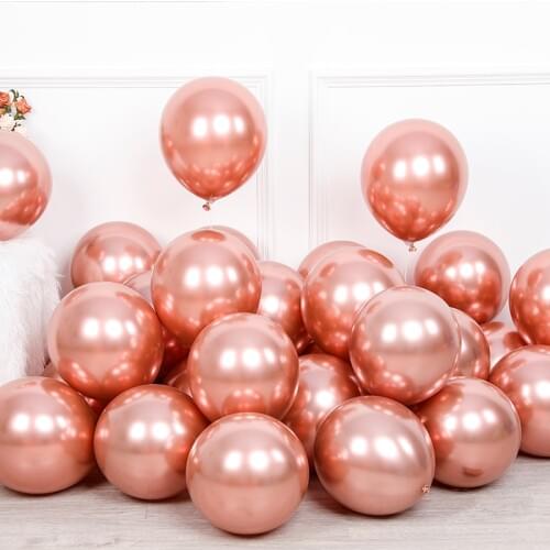 30pcs Wedding Decoration White Balloons Chorme Latex Balloons Kids Birthday Baby Shower Bridal Shower Party Decoration Ballons