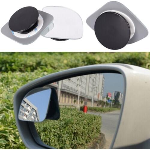 Frameless Car Rear View Mirror 360 Degree Rotating Wide Angle Convex Blind Spot Mirror Auto Parking Rearview Mirror