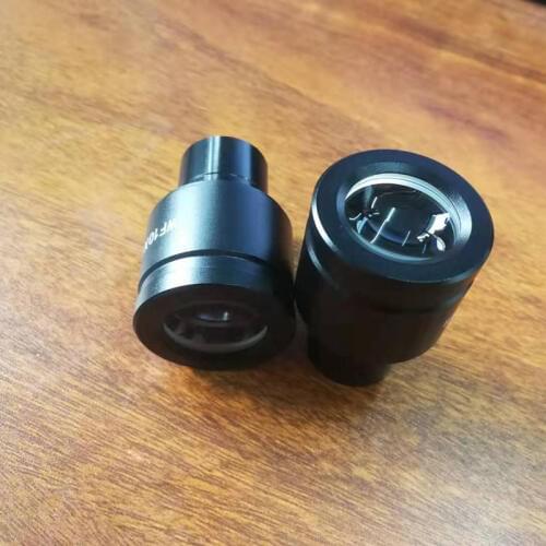 2PCS Wide Angle High Eye Points WF10 Microscopio Eyepiece 10X /20 Binocular Microscope Accessories with 23.2mm Mounting Size