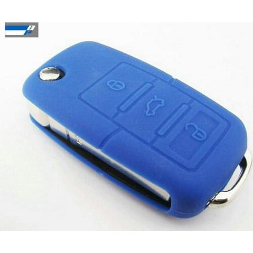 10pcs Silicone Remote Control Car Key cover Case for VW polo passat b5 golf 4 5 6 jetta mk6 tiguan Gol CrossFox Plus