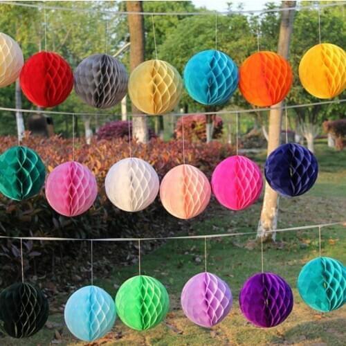 Diameter 10CM honeycomb ball garden decorations , flower lantern Christmas supplies , Wedding decor party favors 20pcs/lot