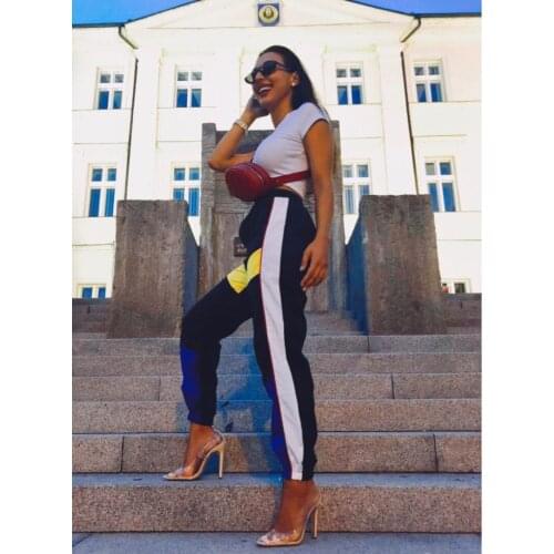 Женские цветные брюки J-Bg Pink China At AliExpress