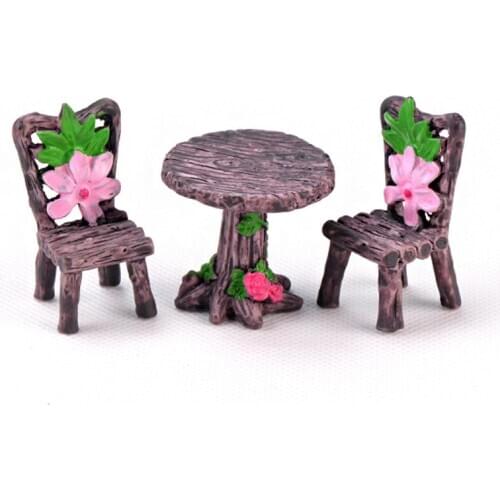 Mini Chair Home Decor Miniatures Fairy Garden Ornaments Figurines Toys DIY Aquarium/Dollhouse Accessories Decoration