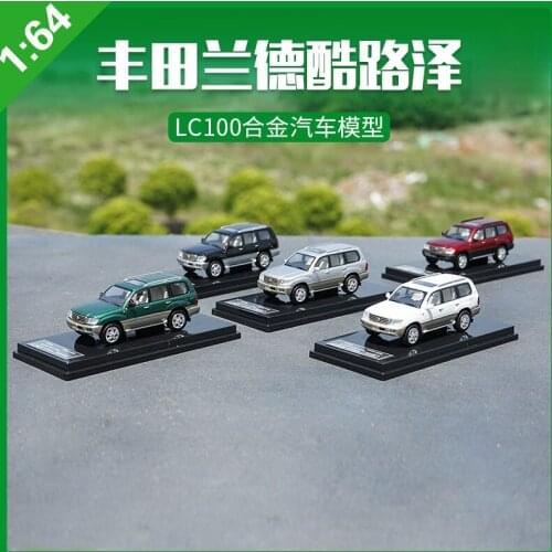 1:64 Toyota LAND CRUISER LC100 Alloy Model Car Static Metal Model Vehicles Original Box