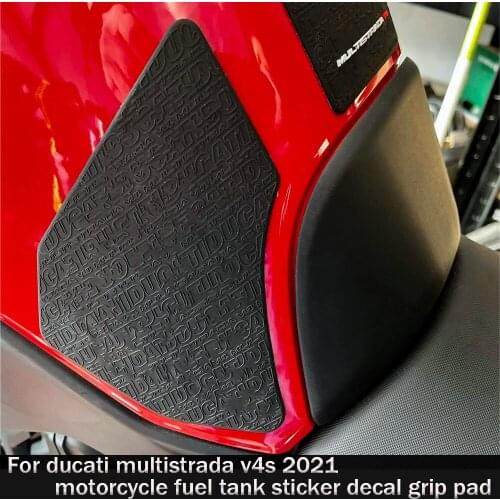 For ducati multistrada v4s 2021 motorcycle fuel tank sticker decal grip pad Anti-slip tank pad side fuel tank pad knee pads