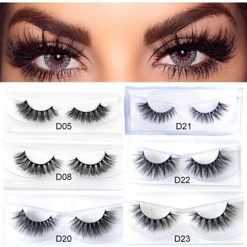 Natural False Eyelashes Thick Make Up 3d Mink Lashes Soft Eyelash Extension Fake Cruelty Free Eye Lashes