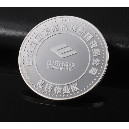 Low Price Custom Silver Coin High Quality Round Plating Paint Coin