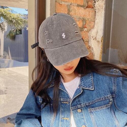 2021 Four Seasons New Korean Retro Baseball Cap Womens Sun Hats Mens Hip Hop Casual Hat