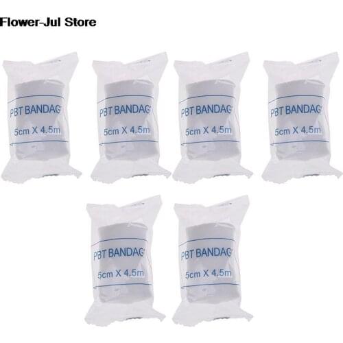 6pcs/lot Plaster Bandages Non-woven Bandage First Aid Kit Supplies PBT Medical Elastic Bandage Pet Bandage HOT