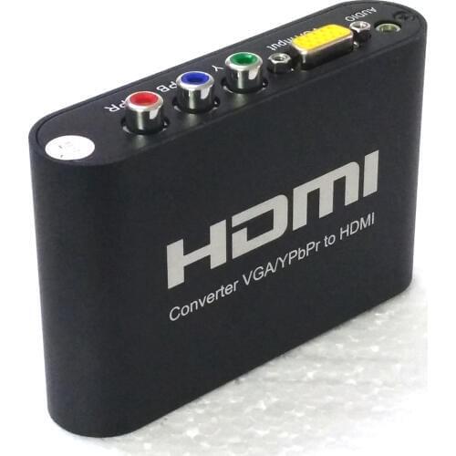 Charmvision CVY2H VGA YPbPr to HDMI Converter with HDDB 15PIN VGA Y Pb Pr 3.5mm stereo Audio RGB convert HDMI 720P 1080P switch