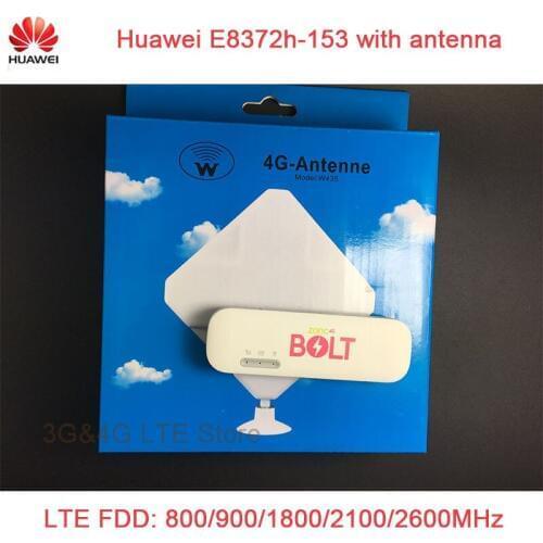 Modem USB Huawei E8372h-153 with antenna 4G LTE + Wifi Dongle Unlocked GSM