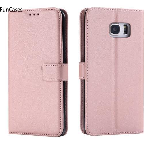 Luxury Wallet Phone Case sFor Hoesjes Samsung S7 Edge Holsters Clips Case Back Metallic Pouch Case For Samsung Galaxy G935 Bulk