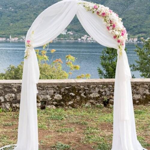 Wedding Arch Draping Fabric Chiffon Fabric Drapery Wedding Ceremony Reception Swag Decorations