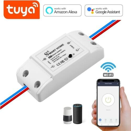 Universal Tuya Smart App WiFi Breaker With Remote Voice Control ON/off Work with Smart life/Google Home for Smart Home Lighting