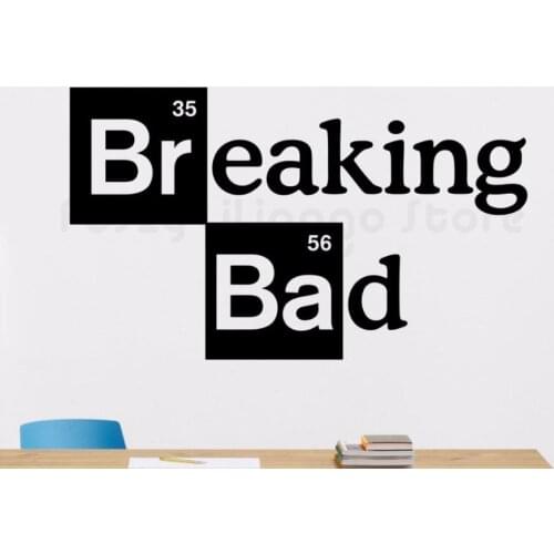 Breaking Bad Logo naklejka ścienna filmów kina Vinyl Sticker Art Decor ścienne wymienny Mural artystyczny dekoracje na oknoH612