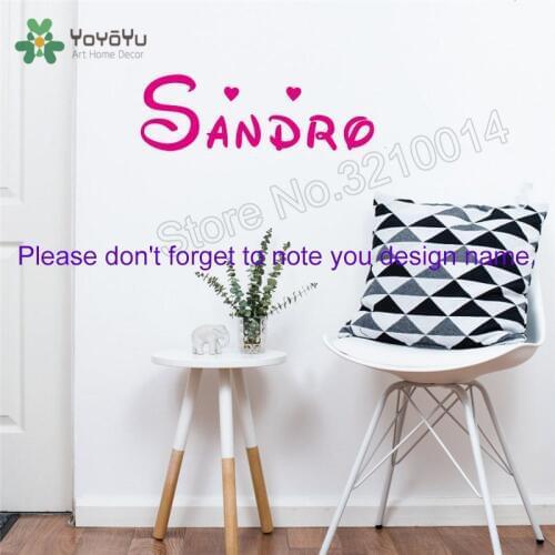 Design Name Wall Decoration Vinyl Art Removeable Poster Mural Beauty Fashion Ornament Kidsroom Decals Wall Sticker LX48