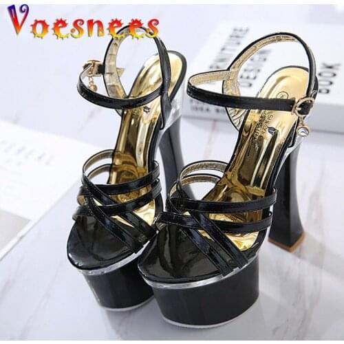High Quality all transparent Sandals Women Shoes 2019 New High-heeled Soft and Comfortable Crystal Lady Shoes Size 34-40