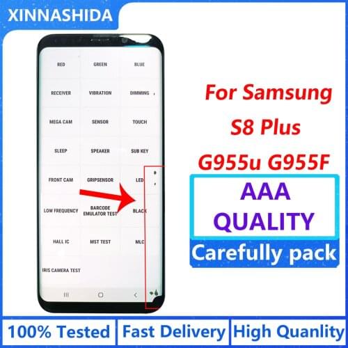 AMOLED Lcd Screen For Samsung Galaxy S8 Plus G955u G955F LCD Display Touch Screen Digitizer with Defective