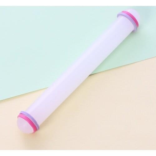 2021 New Pattern Cake Baking Tools Plastic PP Non Stick Dough Stick Baking Tools 23cm Sugar Peel Non Stick Rolling Pin