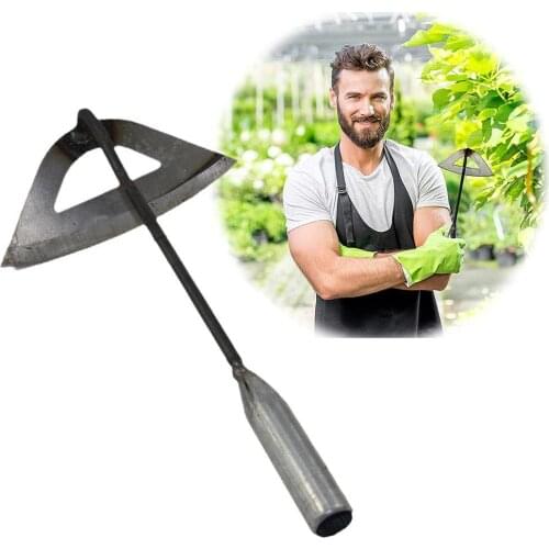 28.5cm All-Steel Hardened Hollow Hoe handheld Weeding Rake Small Hollow Hoe Cover Planting Vegetable Garden Agriculture Tool