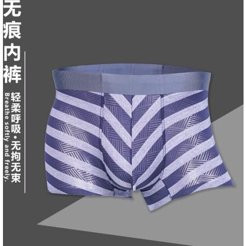 3pcs/Lot Cotton Breathable shorts Soft Underwear Pants For Man Men Striped Color Comfort Shorts Underwear