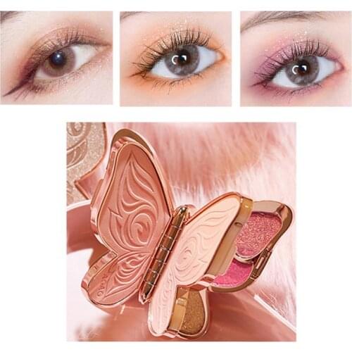 6 Colors Glitter Shimmer Eye Shadow Palette Matte Eyes Makeup Long-lasting Beauty Easy to Color Waterproof Comestic Women TSLM1