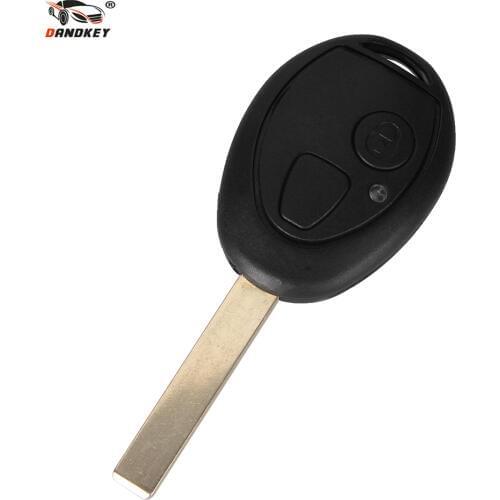Dandkey Replacement Remote Key Fob Case Shell 2 Buttons for Land Rover MG BMW MINI ONE COOPER R50 ZT ZR 75