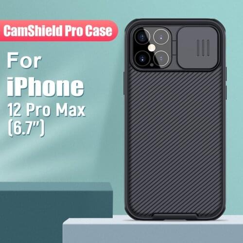 For iPhone 12 Pro Max Case 6.7'' NILLKIN CamShield Slide Camera Protect Privacy Back Cover for iPhone 12 Pro for iPhone 12 case