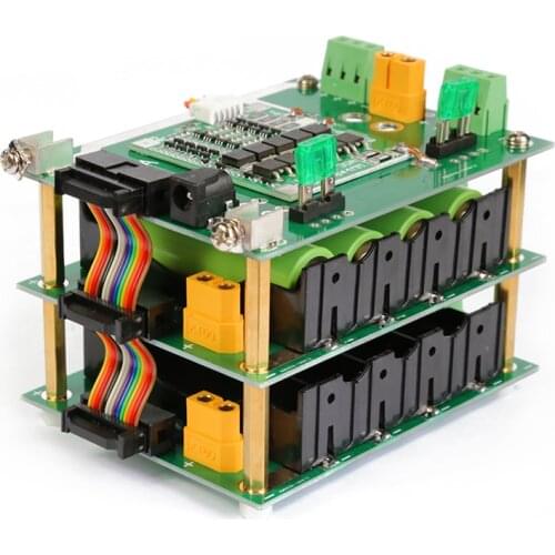 DIY 16.8V Welding-Free 4 Series 18650 Lithium Battery Management System BMS Battery Box