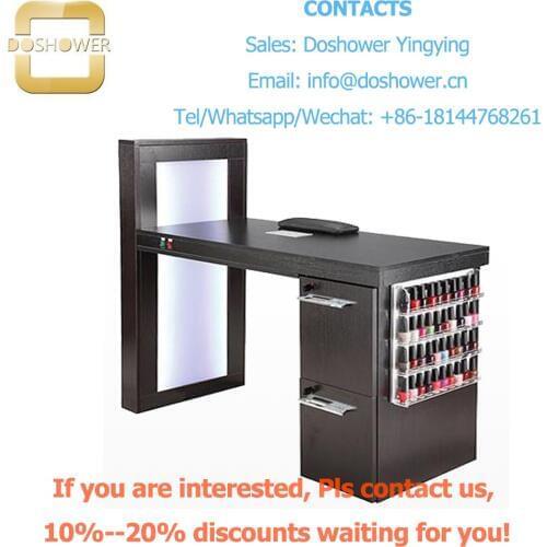 Doshower DS-WT-01 nail table furniture salon with manicure table sets wholesale for beauty salon chair manicure table nail table