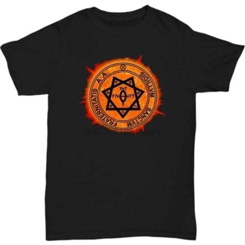 Esoteric Thelema Shirt - A.A. Argentum Astrum Sun Sigil Seal Symbol Crowley Tee Gyms Fitness Tee Shirt