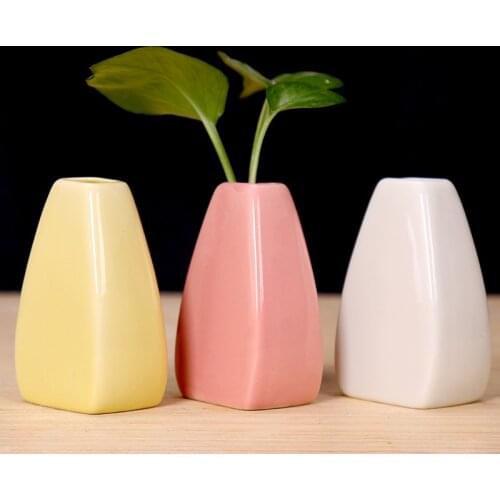 Ceramic Small Vase Modern Simple Fresh Hydroponic Flower Arrangement Creative Living Room Bedroom Table Ornaments